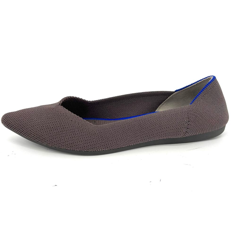 Rothy's Gray Blue The Point Pointed‎ Toe Fabric Casual Ballet Flats (7.5) - Picture 3 of 9